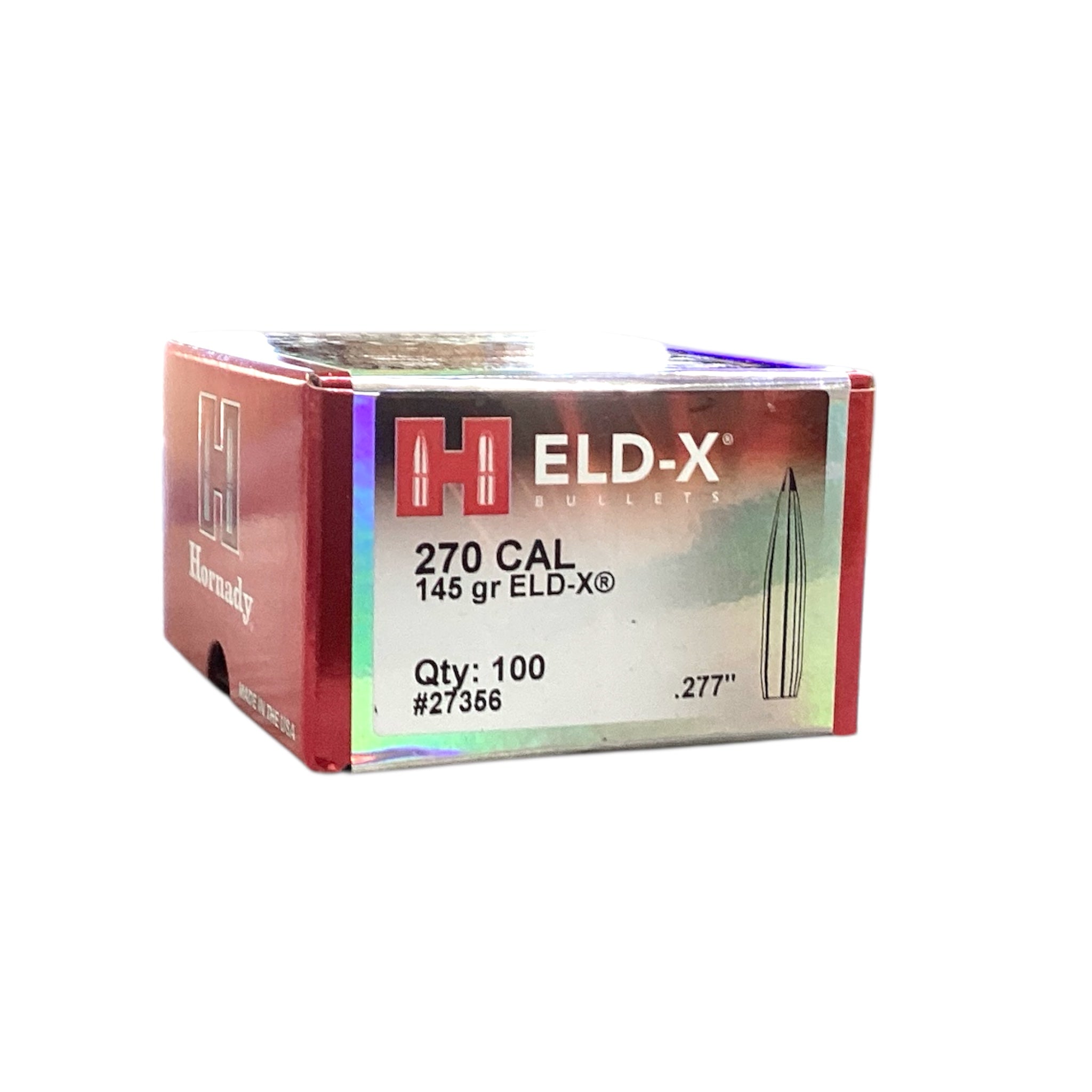 Hornady 270 Cal (.277) 145gr ELD-X Projectiles #27356