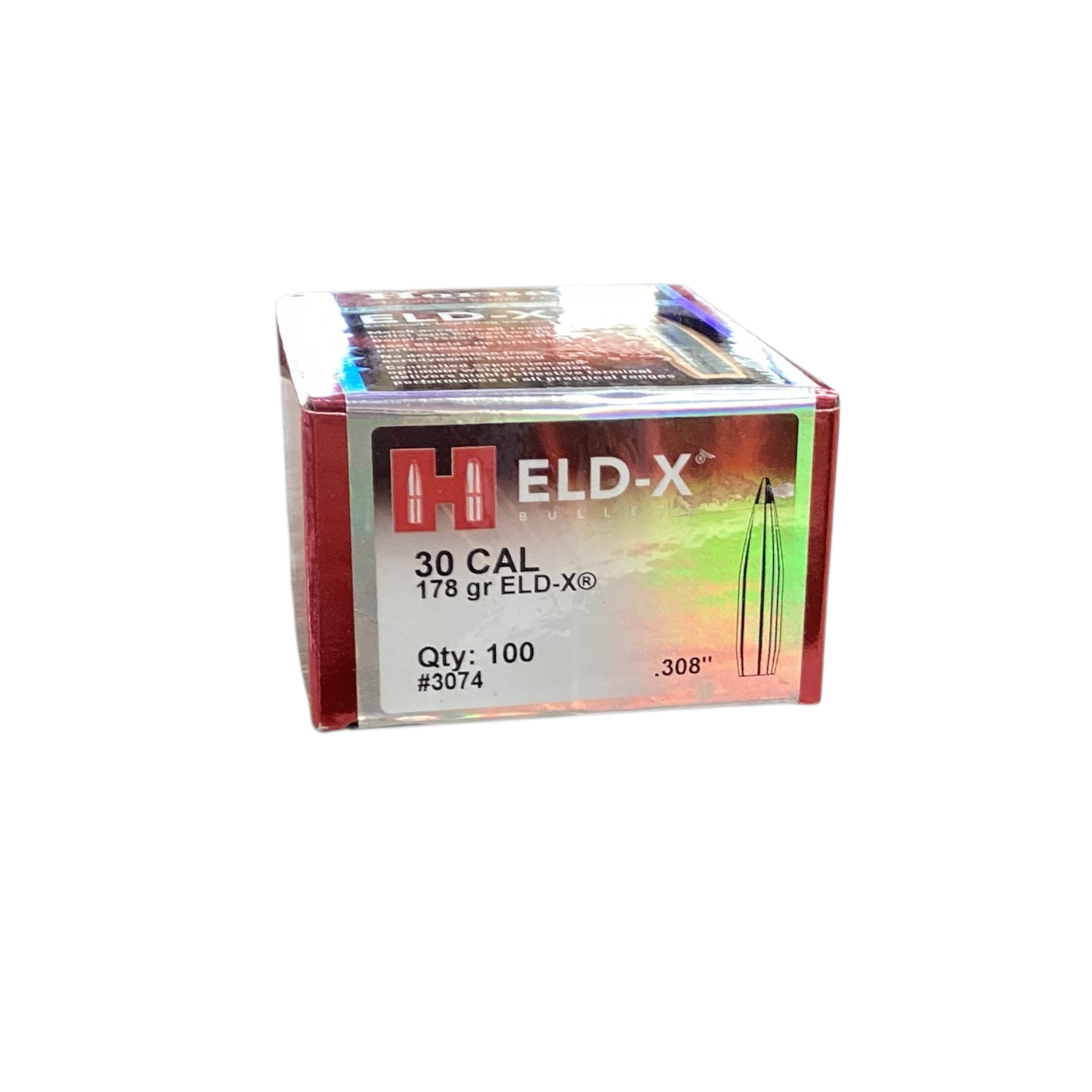 Hornady 30 Cal (.308) 178gr ELD-X #3074