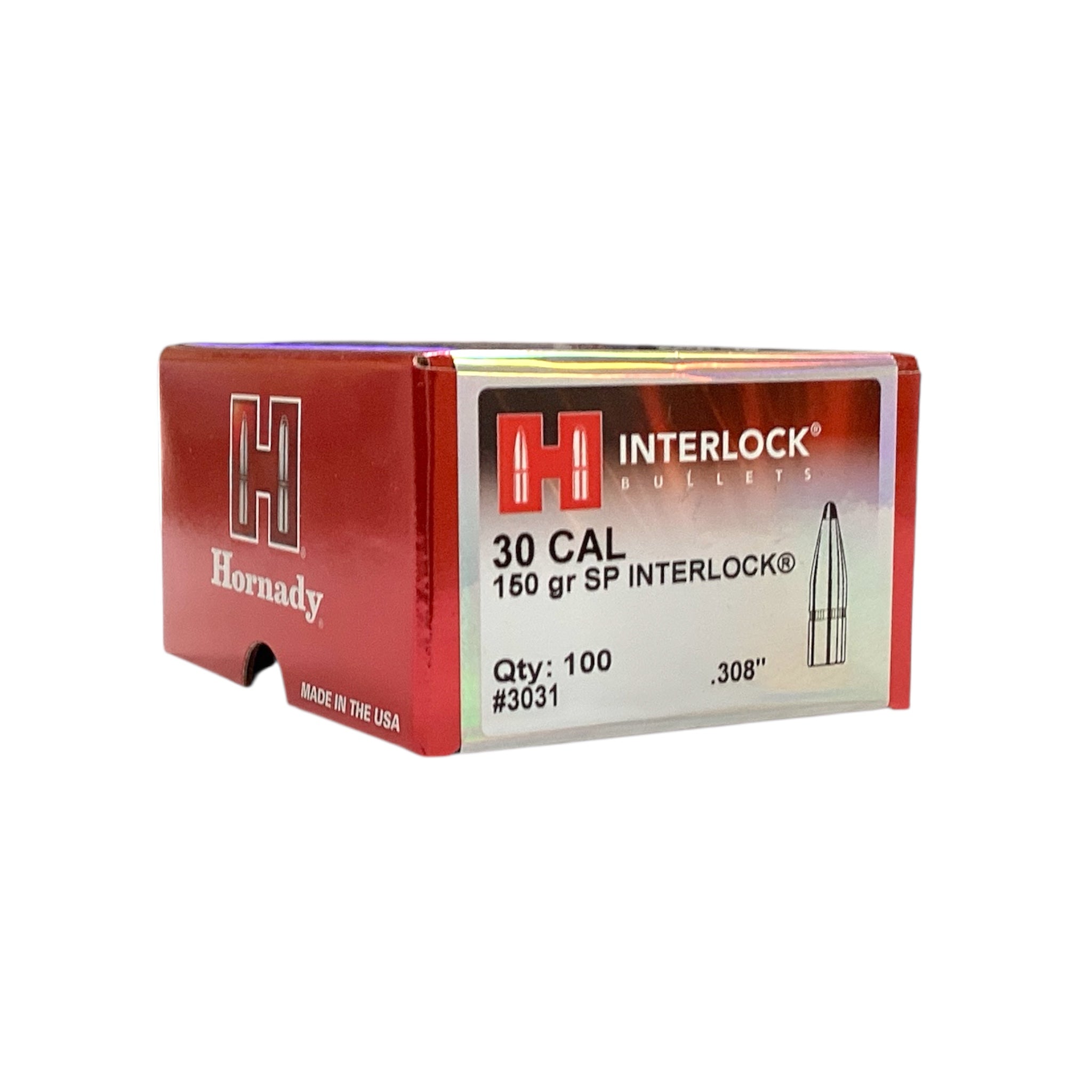 Hornady 30 Cal (.308) 150gr SP Projectiles #3031