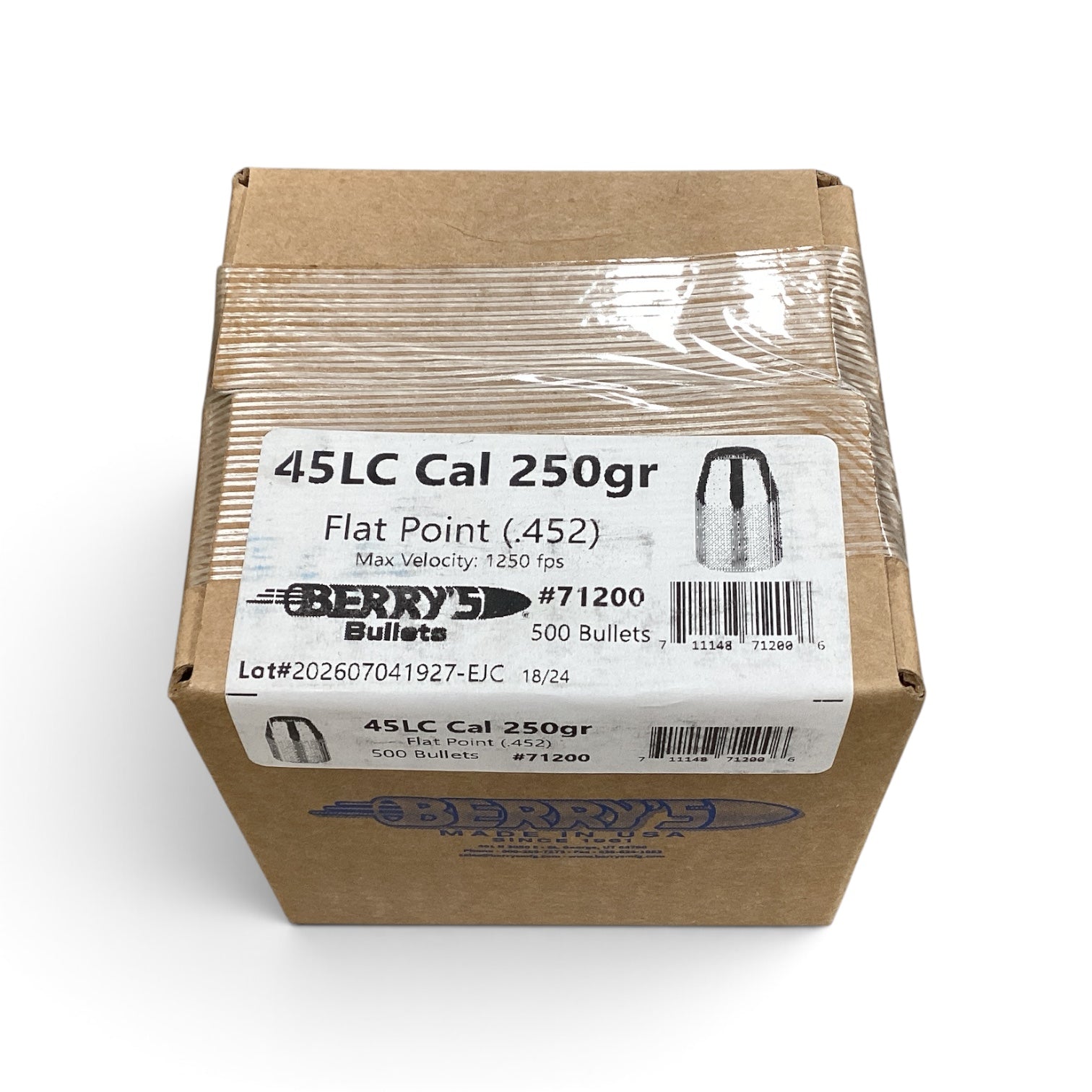 Berry's 45 Long Colt (.452) 250gr FP Projectiles #71200