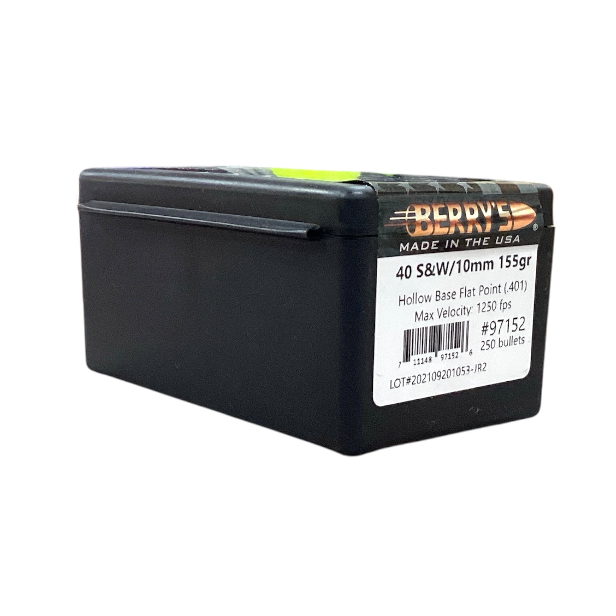 Berry's .40 S&W/10mm (.401) 155gr HBFP Projectiles #97152