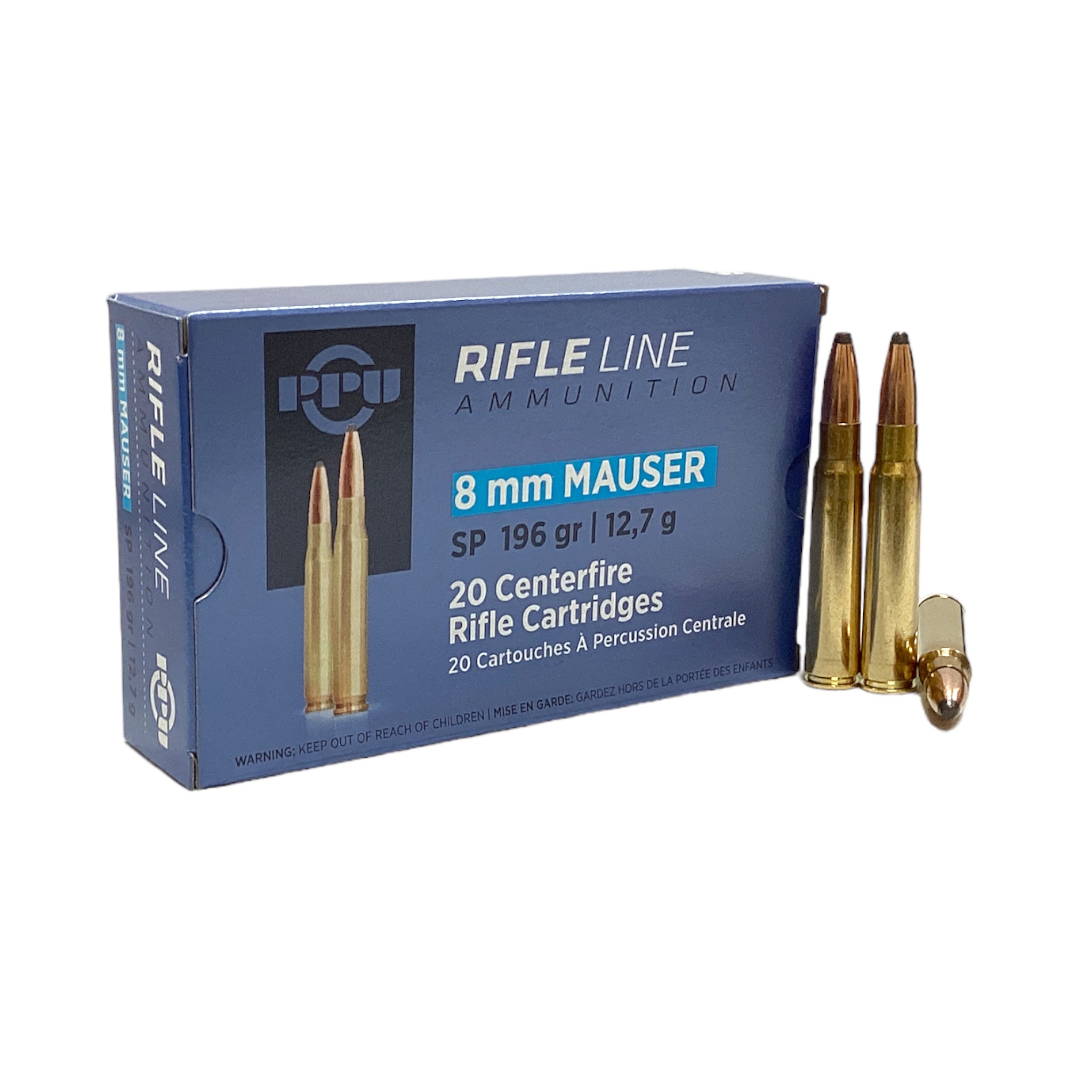 PPU 8mm Mauser 196gr SP