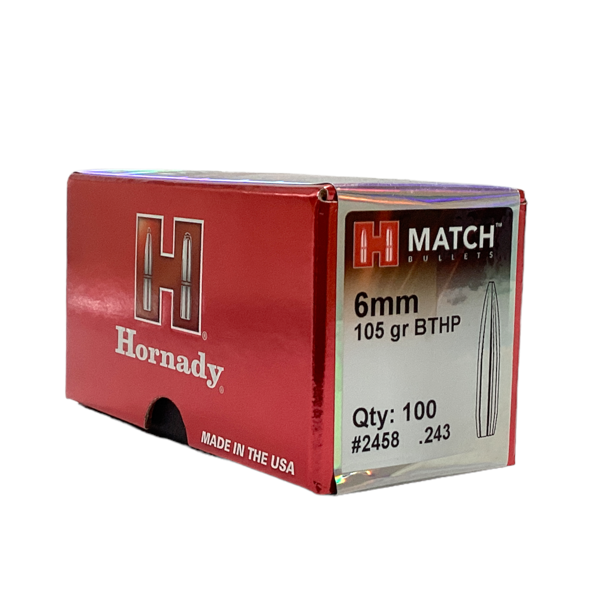 Hornady 6mm (.243) 105gr BTHP Projectiles #2458