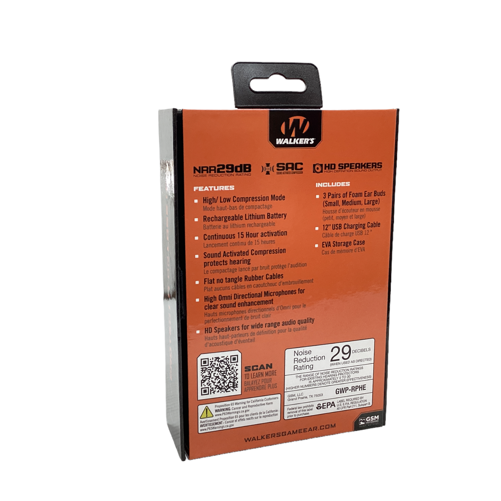 Walker's Flexible Neck Worn Hearing Protection (GWP-RPHE)