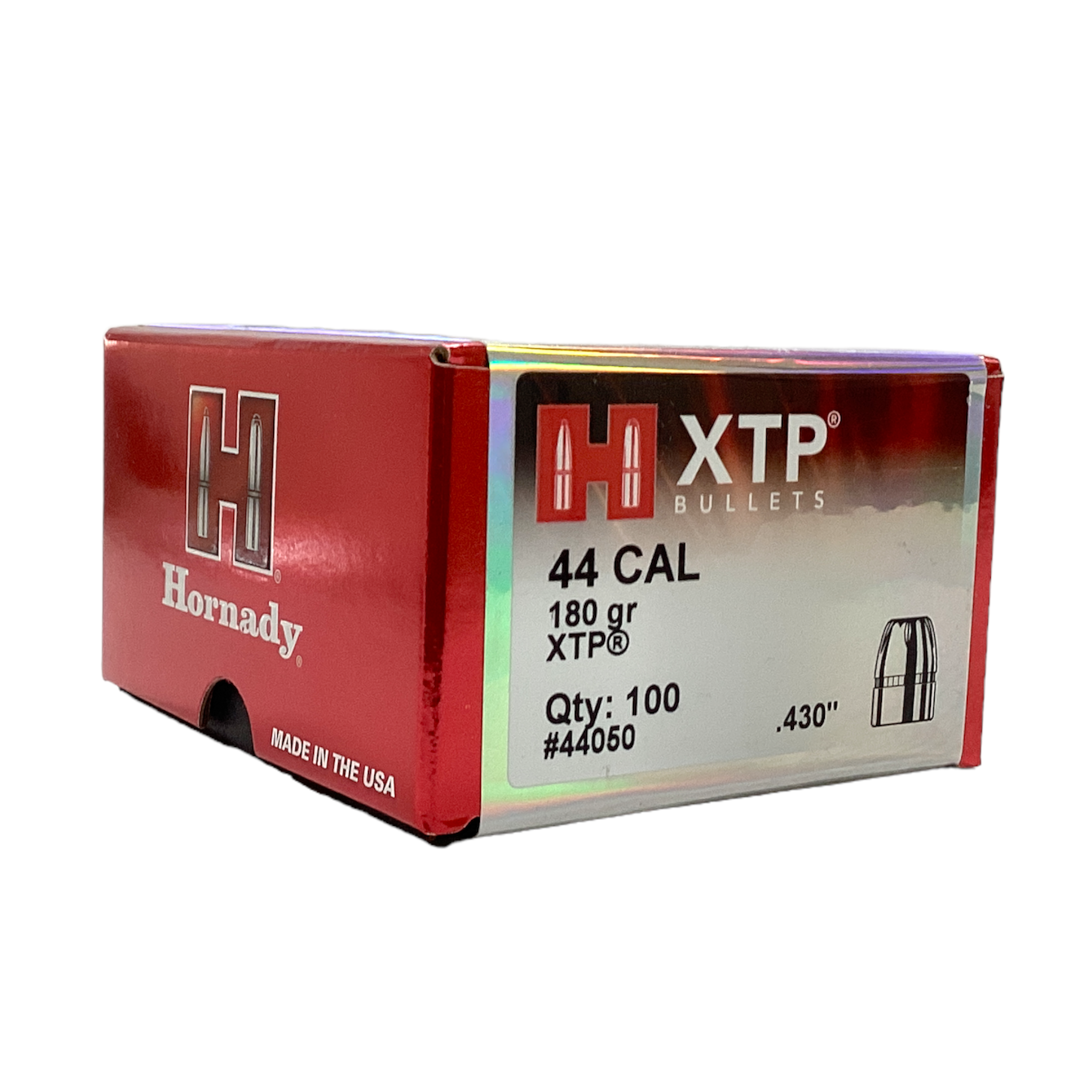 Hornady 44 Cal (.430) 180gr XTP Projectiles #44050