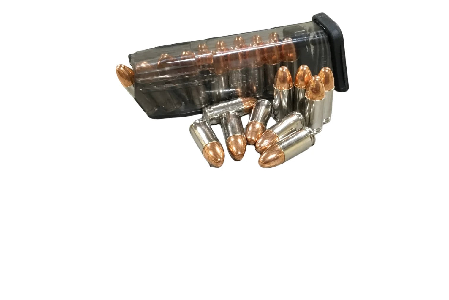 ammo casings shiny silver