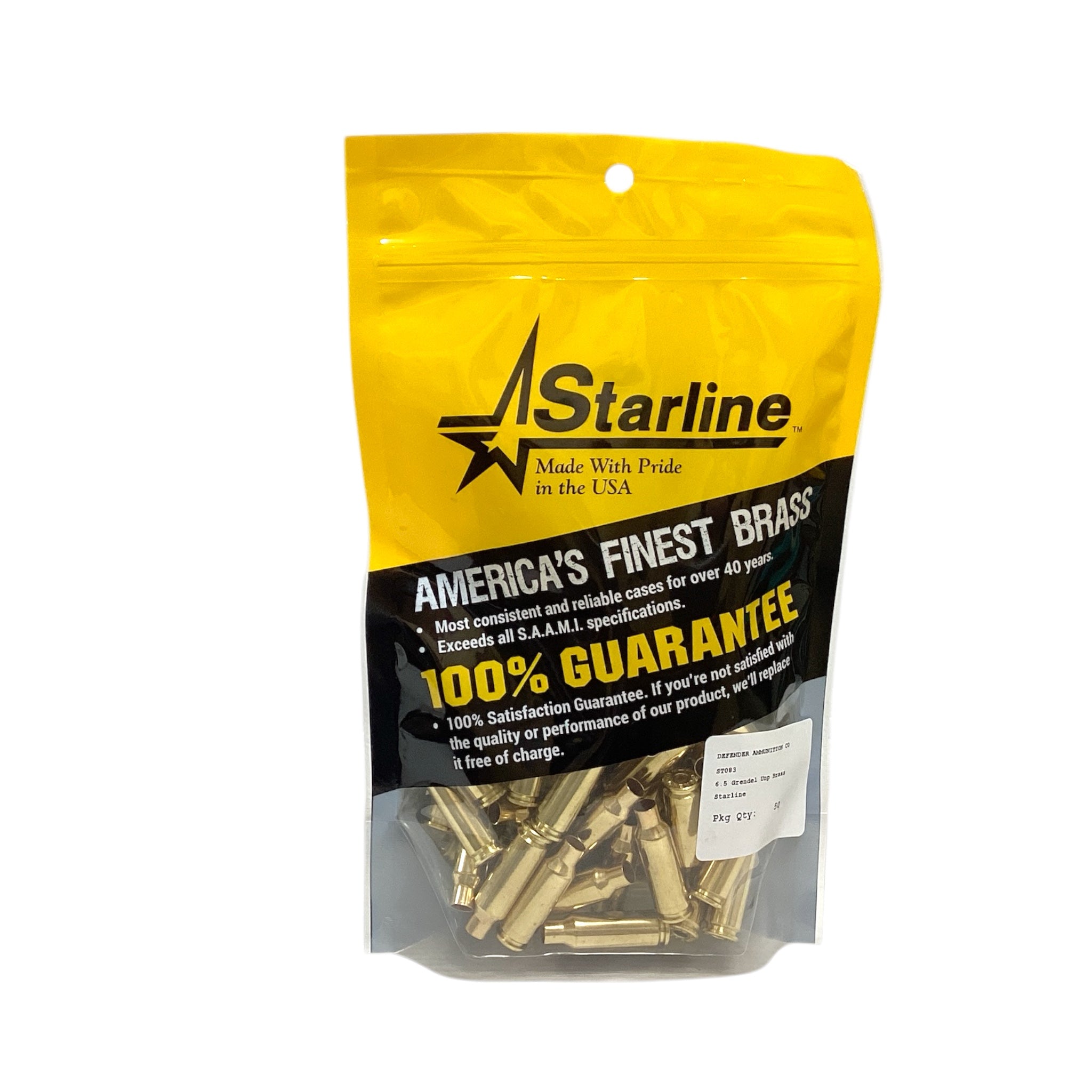 6.5 Grendel Bagged Brass
