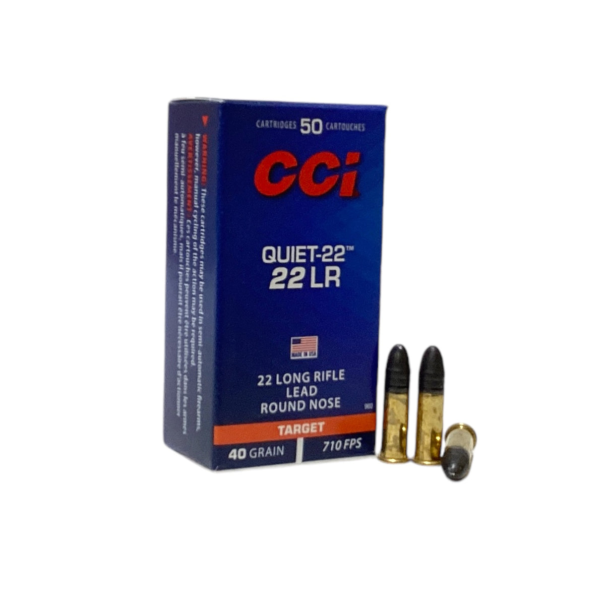 CCI .22 LR Quiet 40gr RN (Subsonic)