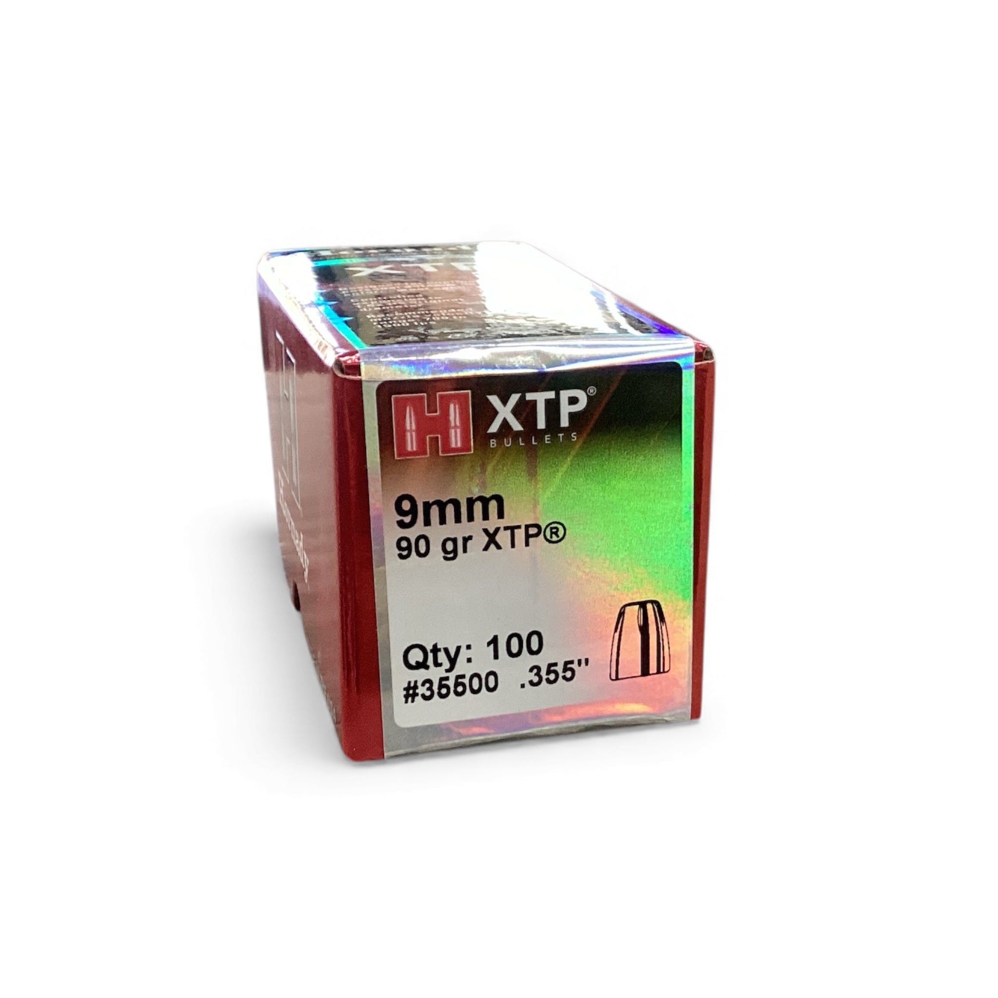 Hornady 9mm (.355) 90gr XTP Projectiles #35500