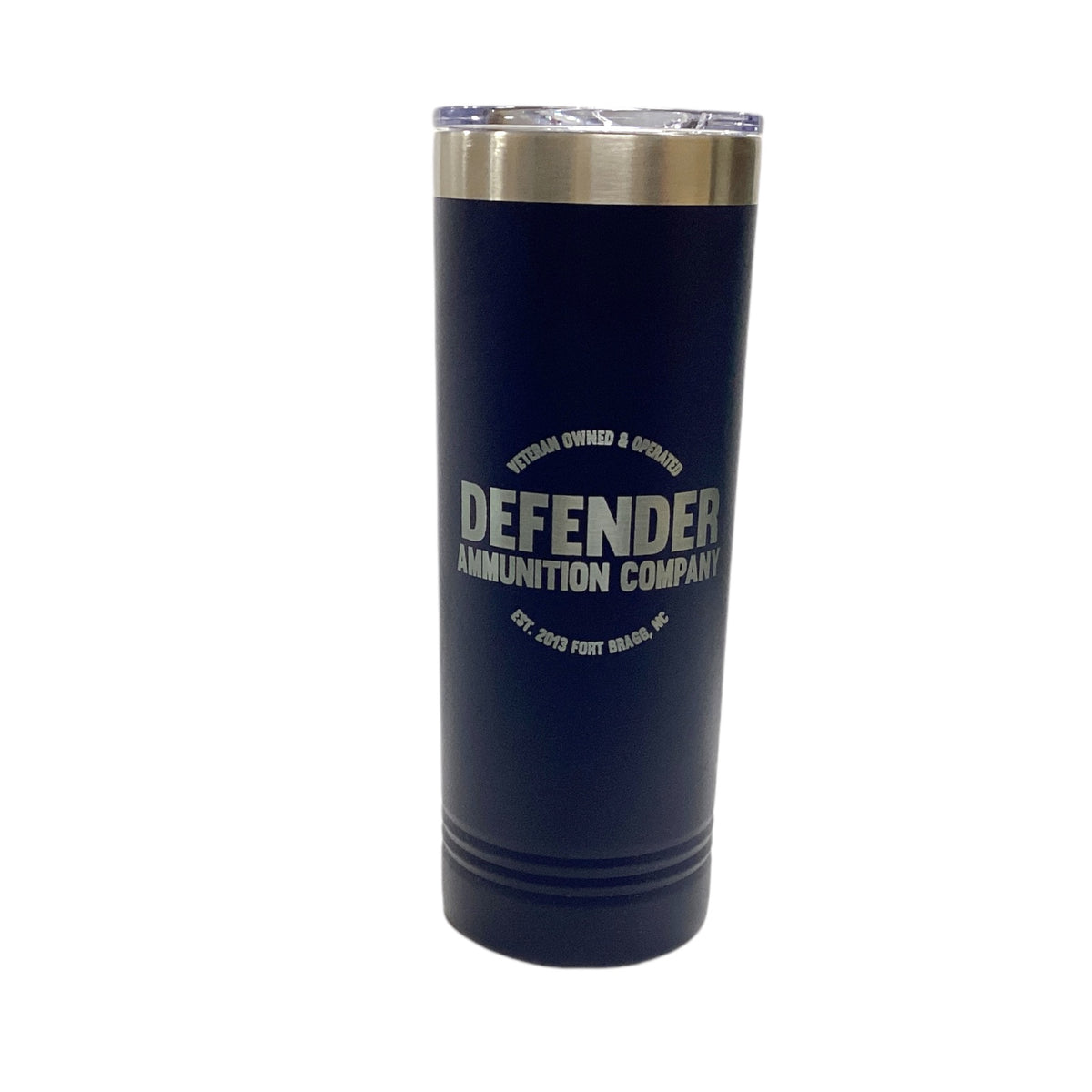 Defender Fort Bragg Logo 22 oz Stainless Steel Skinny Tumbler