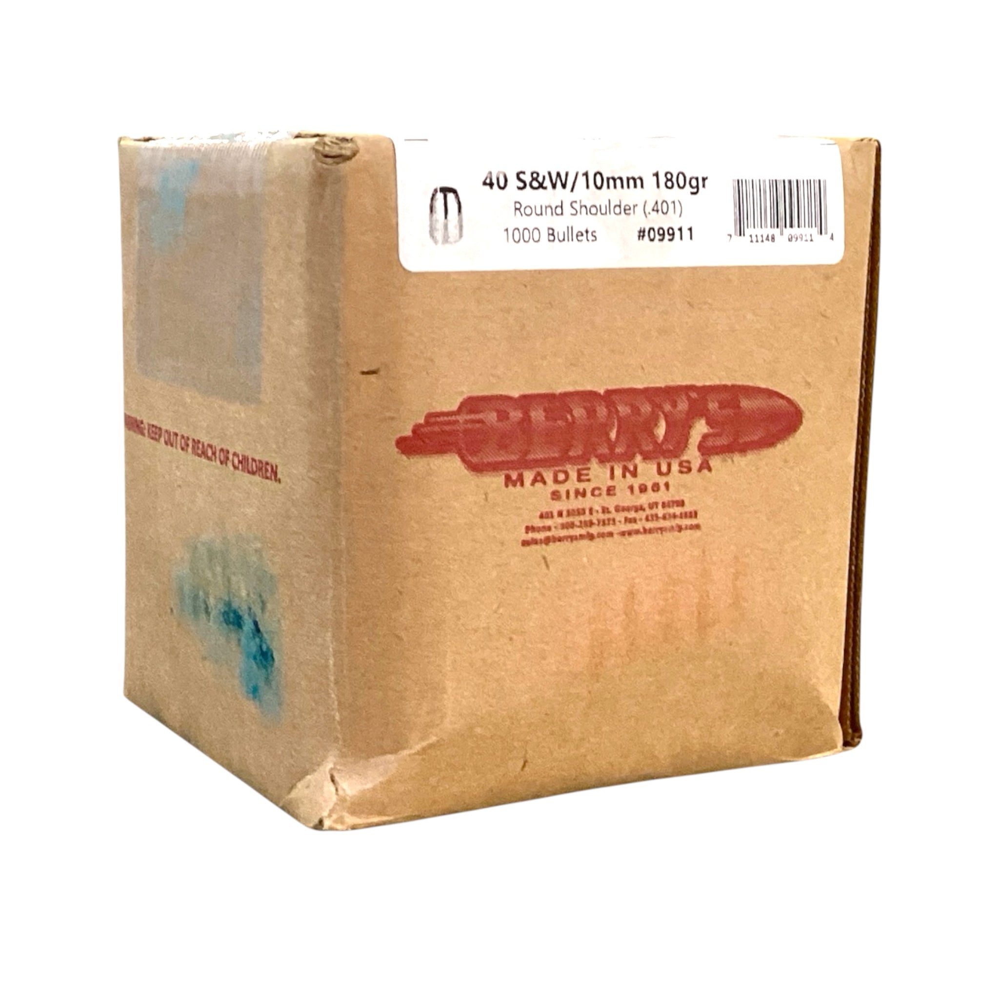 Berry's 40 S&W (.401) 180gr RSFP Projectiles #09911