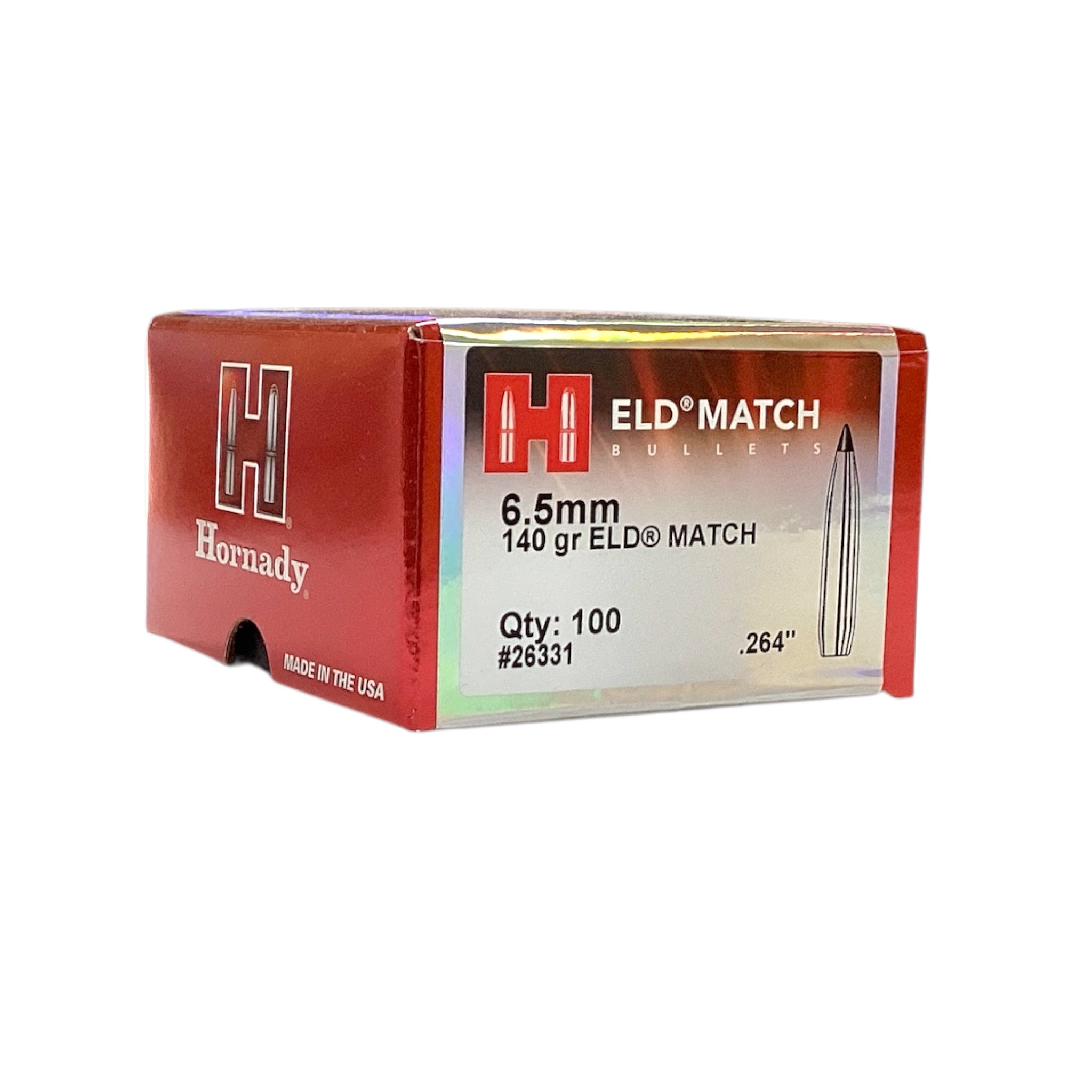 Hornady 6.5mm (.264) 140gr ELD Match Projectiles #26331