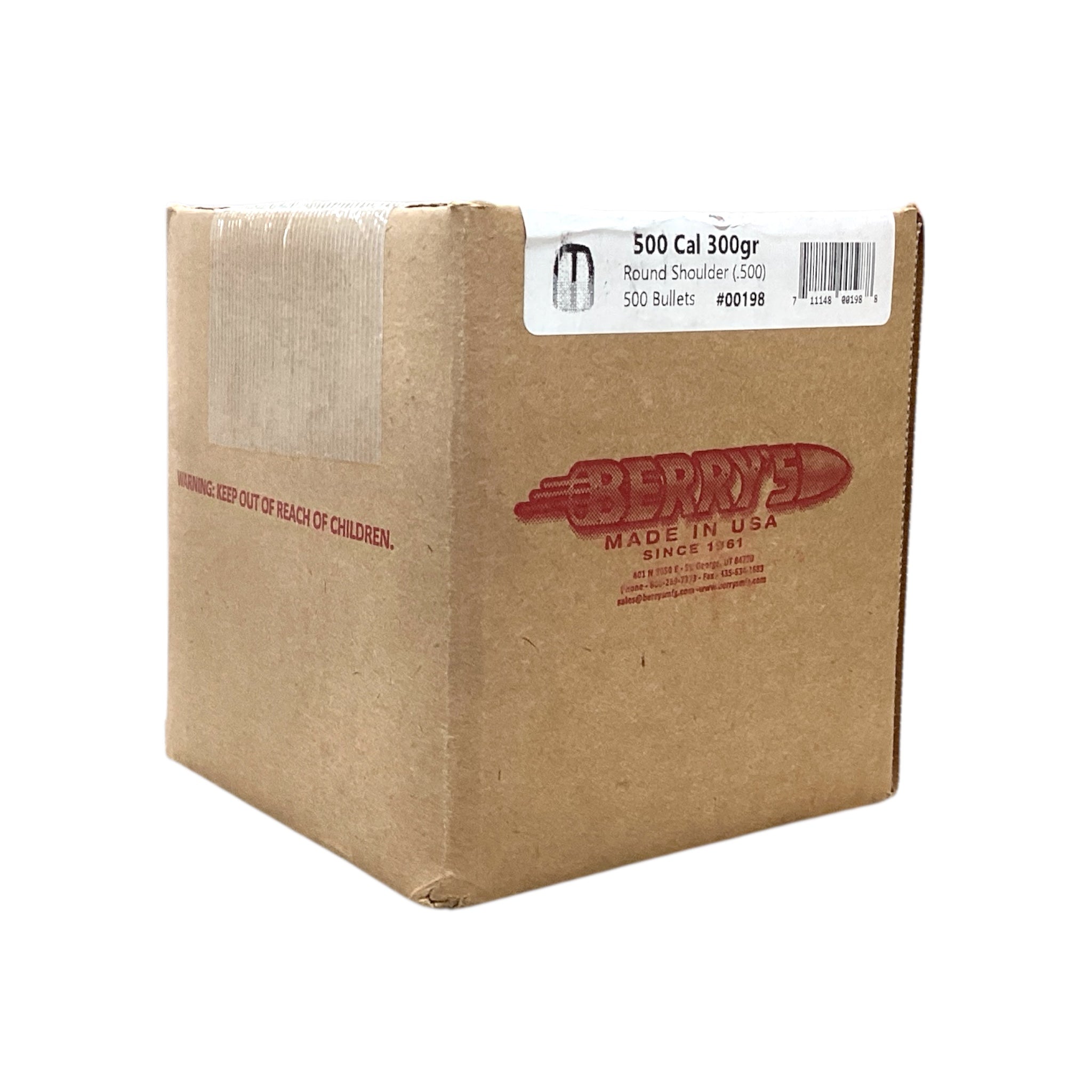 Berry's 500 Cal 300gr Round Shoulder #00198