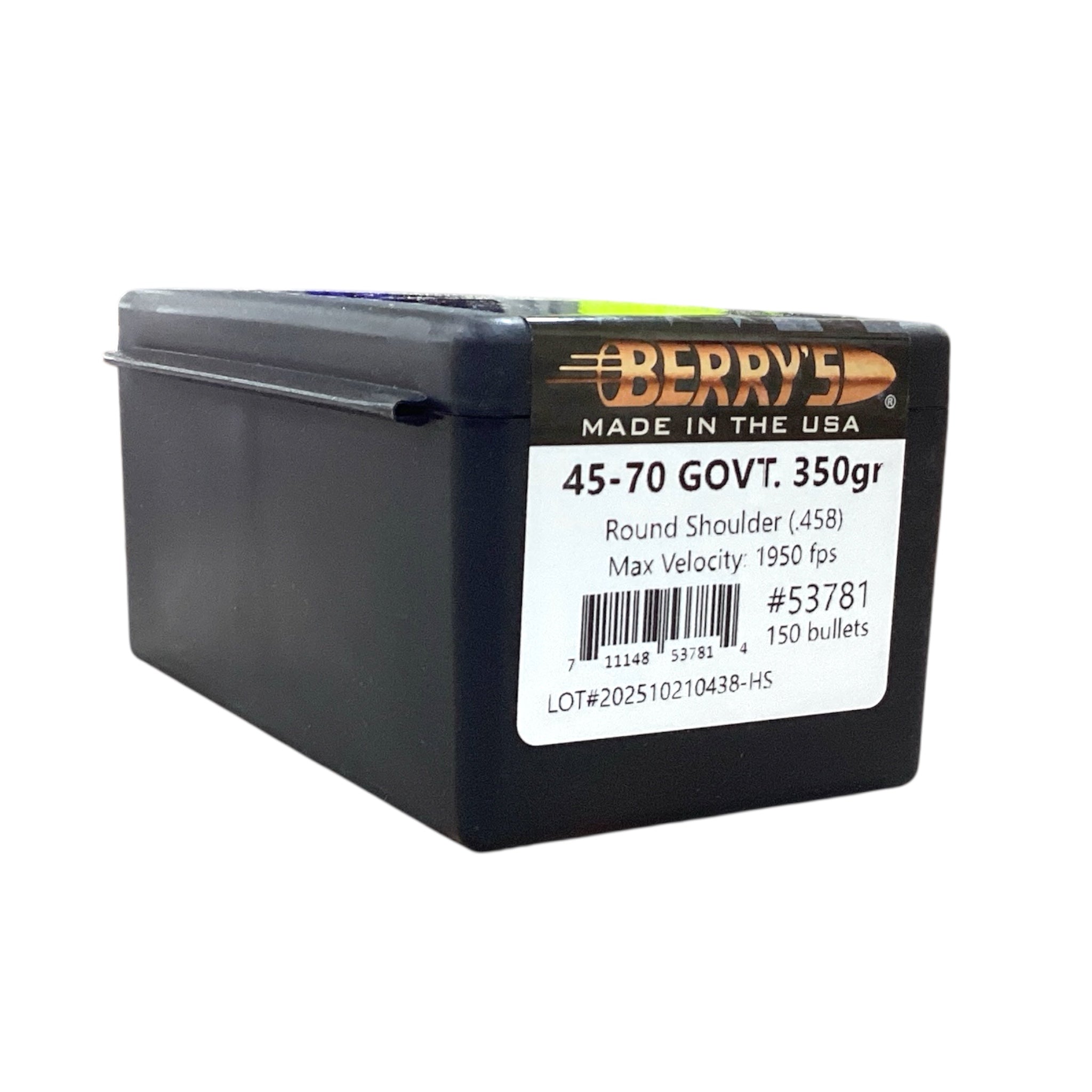 Berry's 45-70 Gov't (.458) 350gr RS Projectiles #53781