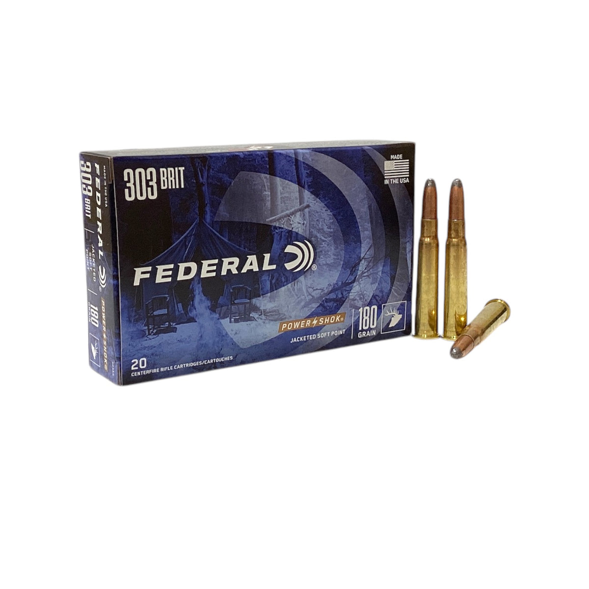 Federal 303 British 180gr JSP Powershok