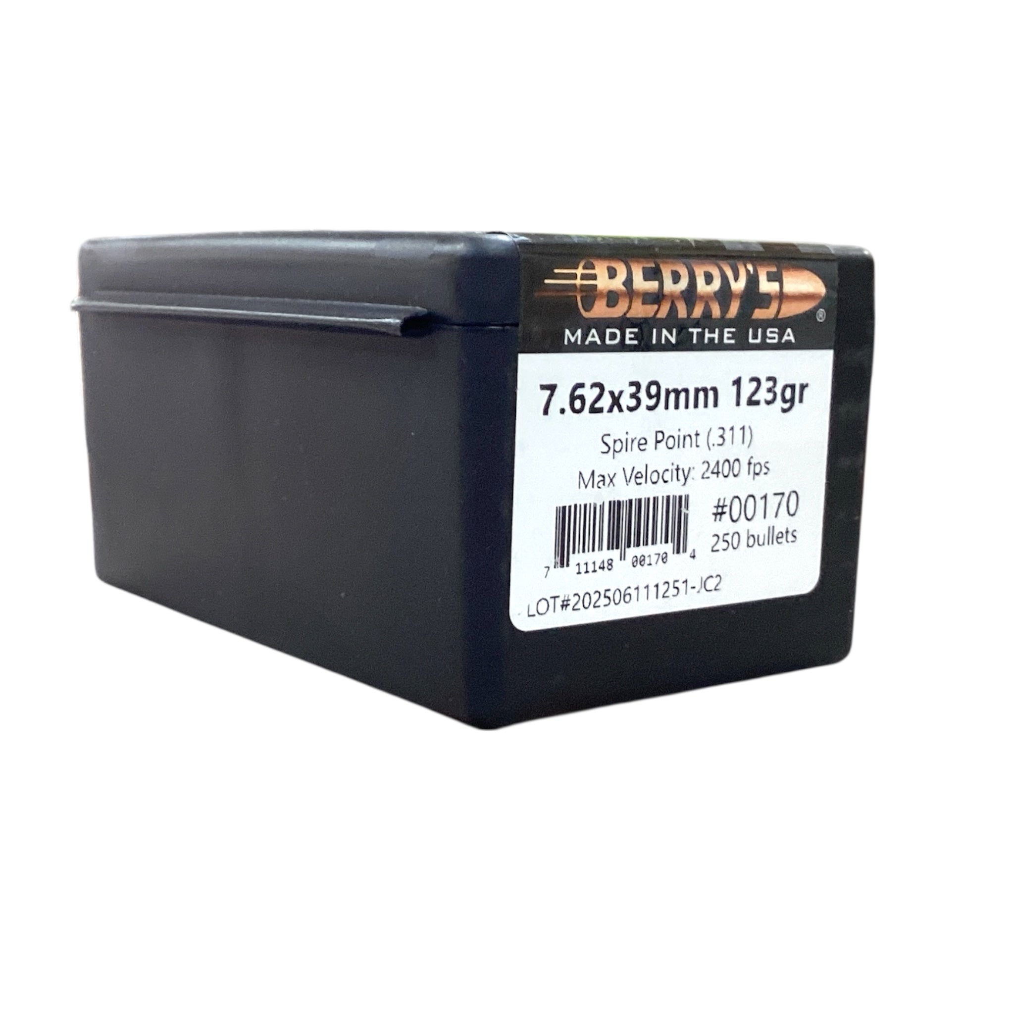Berry's 7.62x39 (.311) 123gr Spire Point Projectiles #00170
