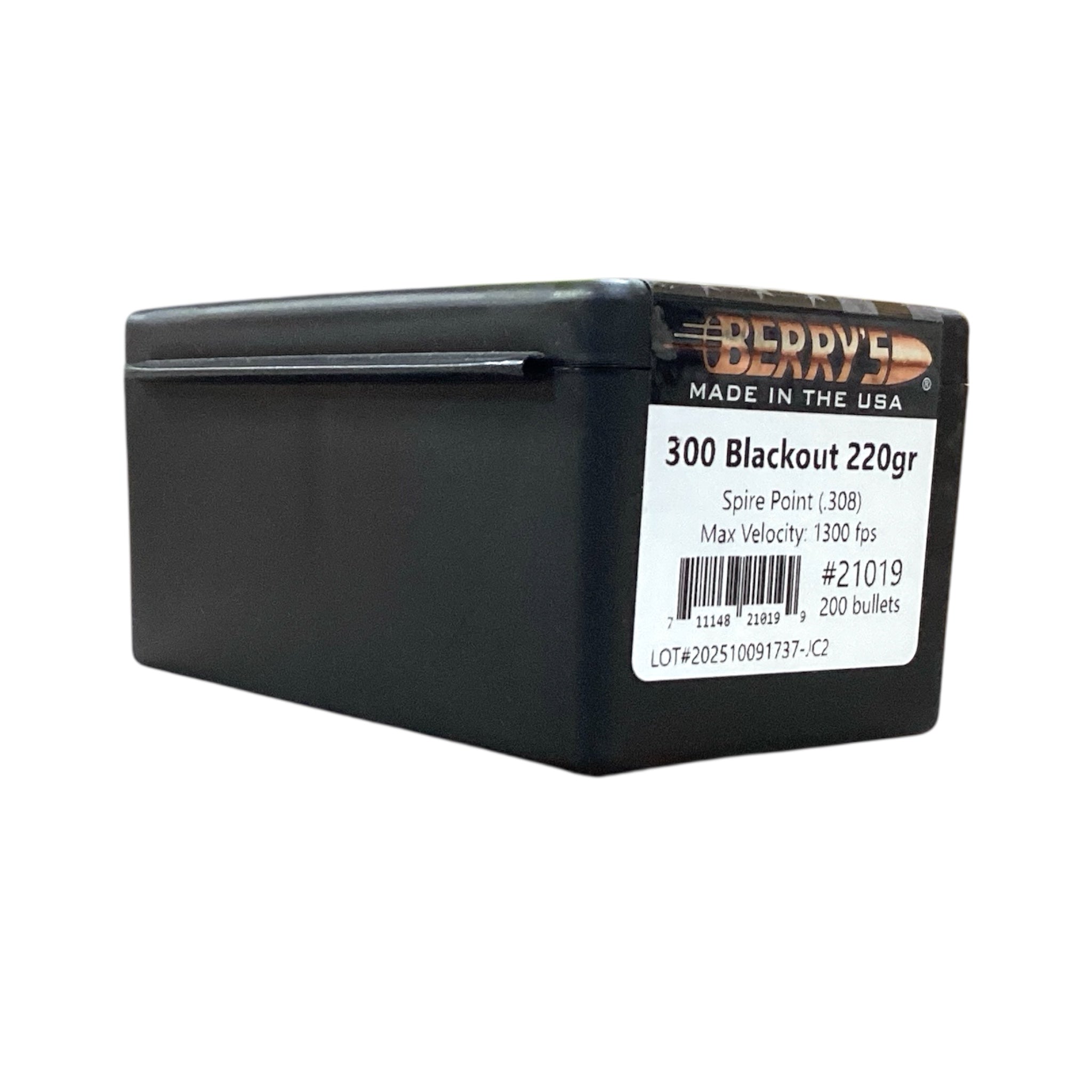 Berry's 300 Blackout (.308) 220gr Spire Point  Projectiles #21019