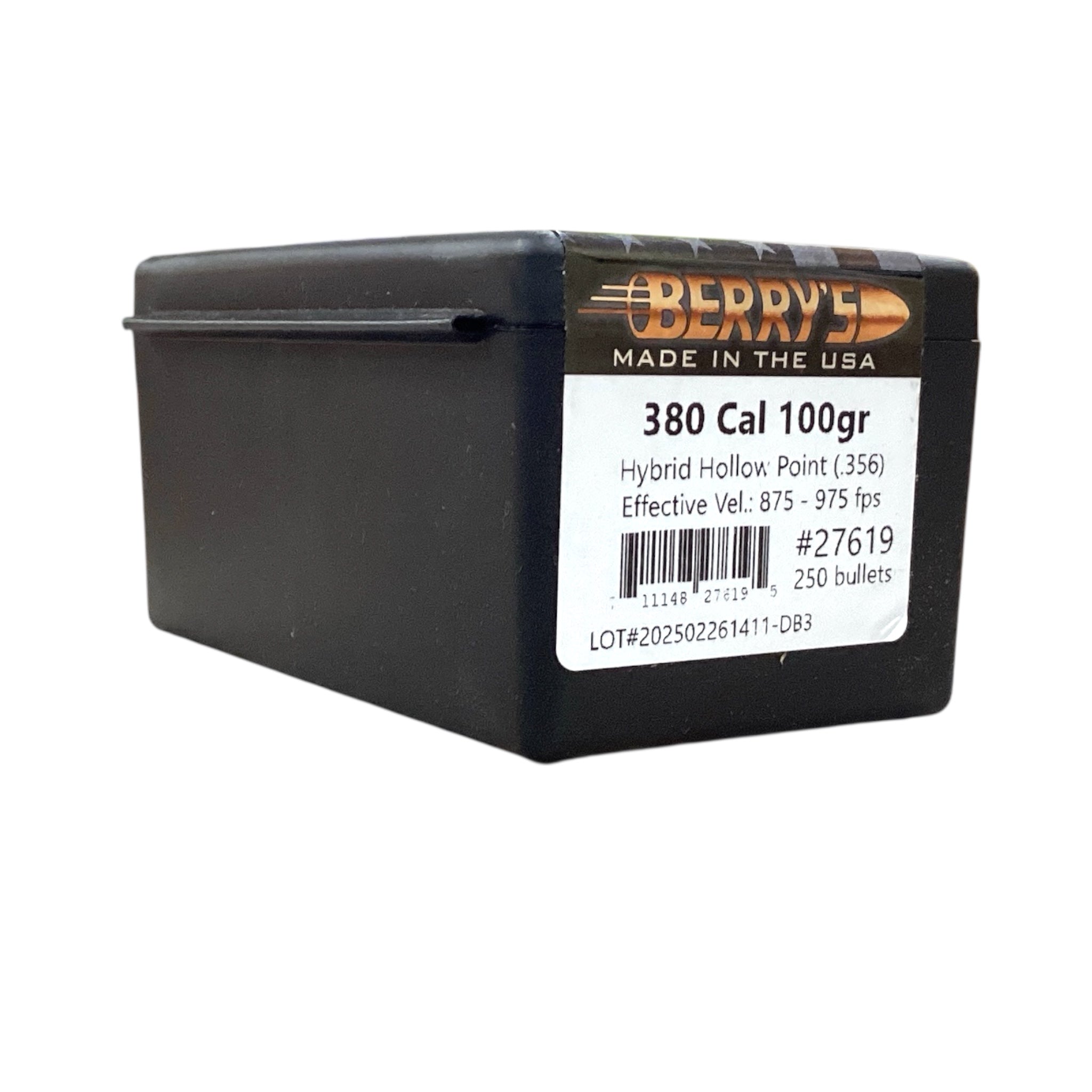 Berry's 380 (.356) 100gr HHP Projectiles