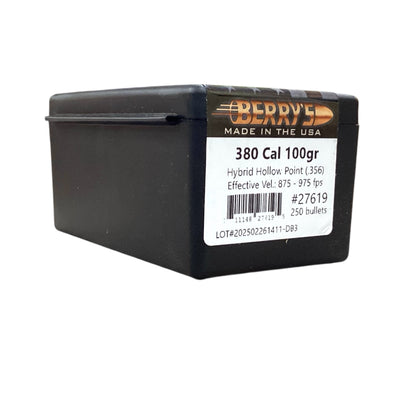 Berry's 380 (.356) 100gr HHP Projectiles