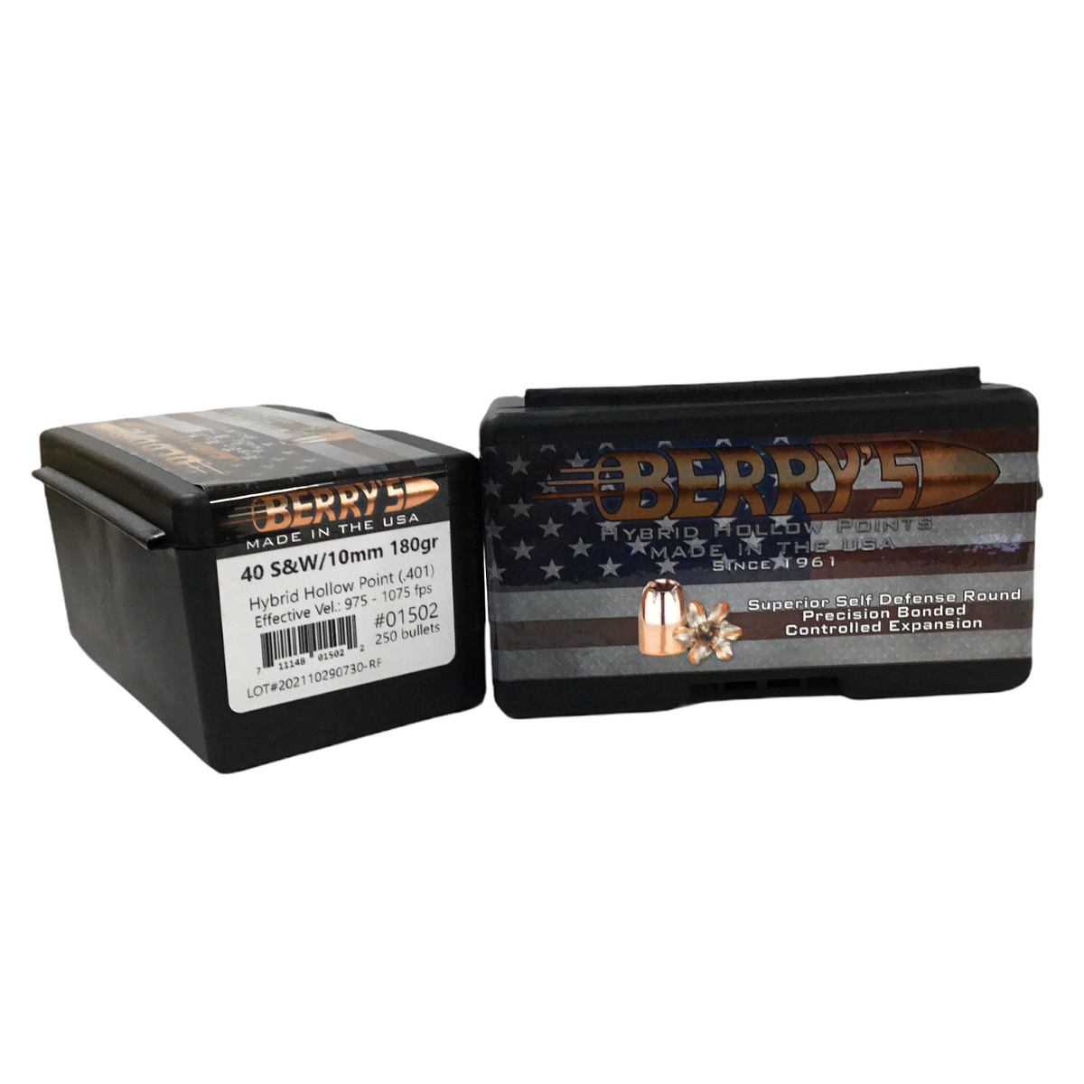 Berry's .40 S&W/10mm (.401) 180gr HHP Projectiles #01502