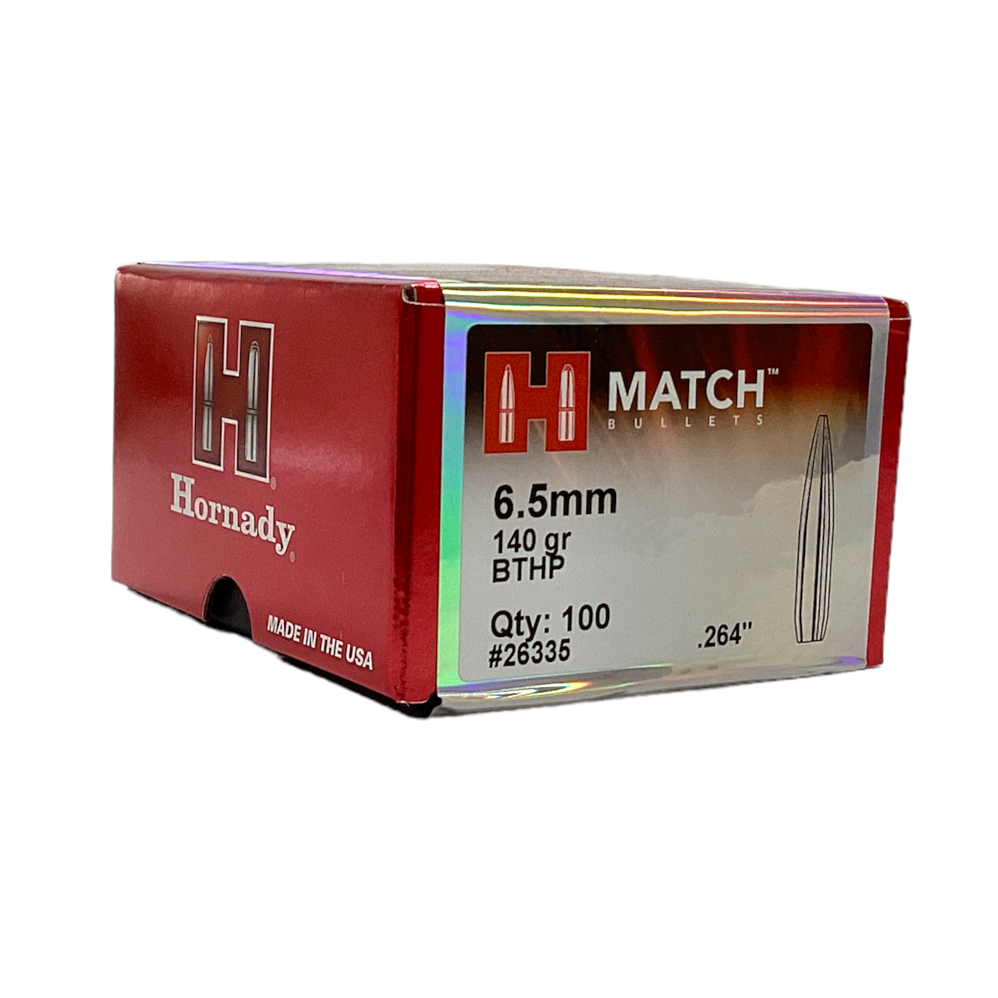 Hornady 6.5mm 140gr BTHP Projectiles #26335