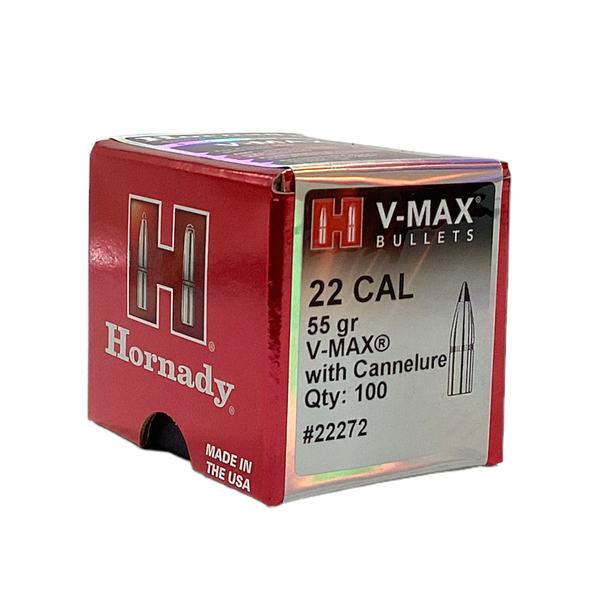 Hornady 22 Cal (.224) 55gr V-Max Projectiles #22272