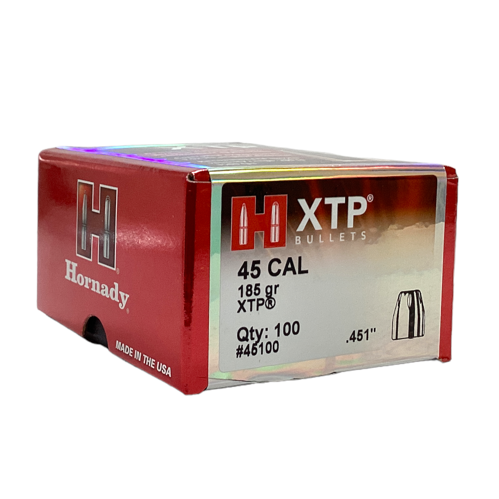 Hornady 45 Cal (.451) 185gr XTP Projectiles #45100