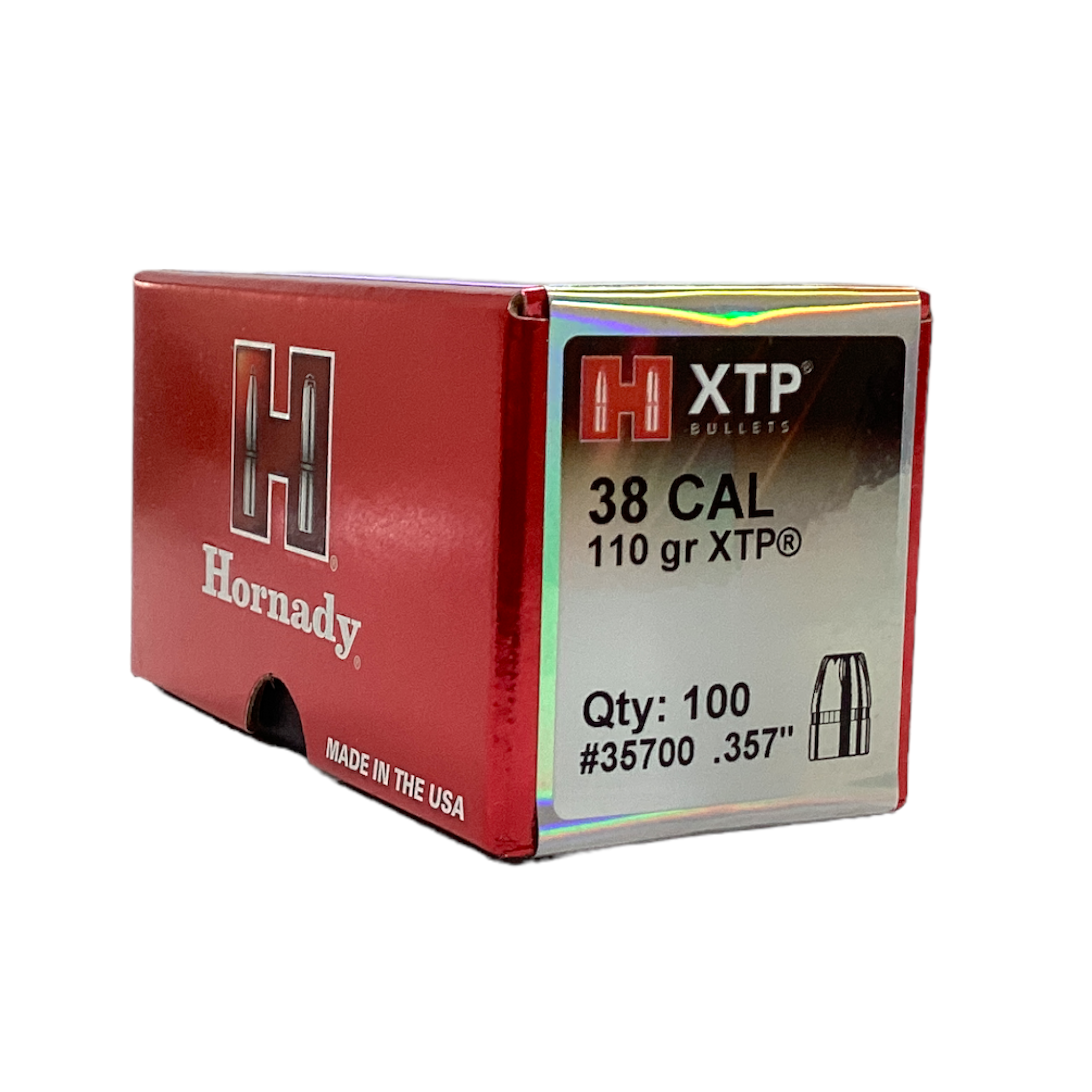 Hornady 38 Cal (.357) 110gr XTP  Projectiles #35700