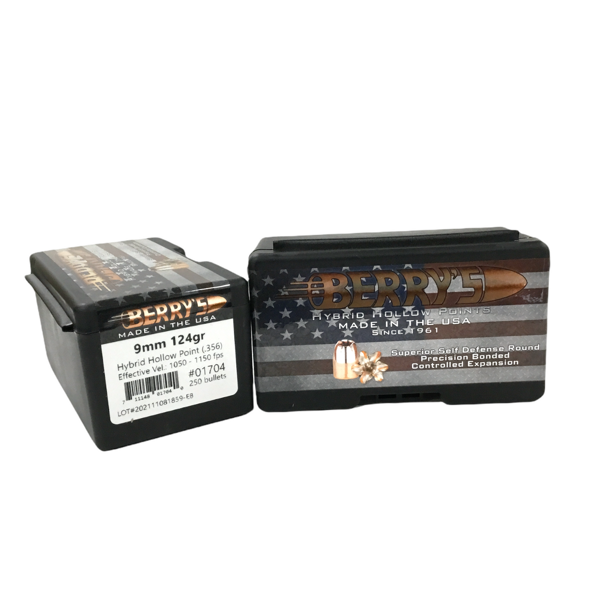 Berry's 9mm (.356) 124gr HHP Projectiles #01704