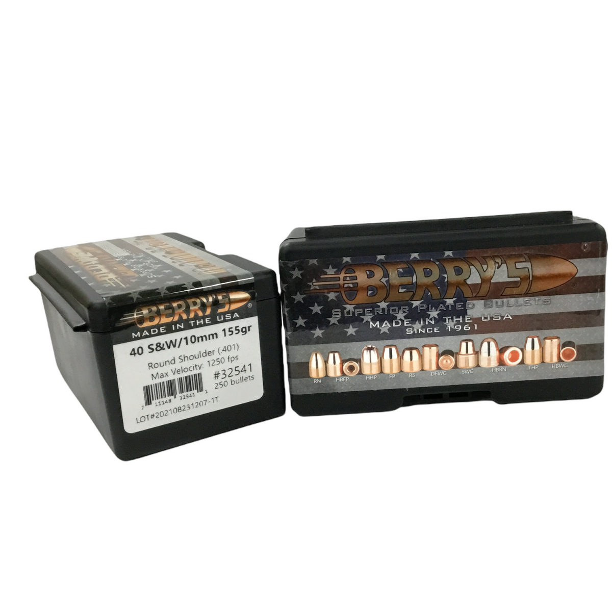 Berry's .40 S&W/10mm (.401) 155gr RS Projectiles #32541