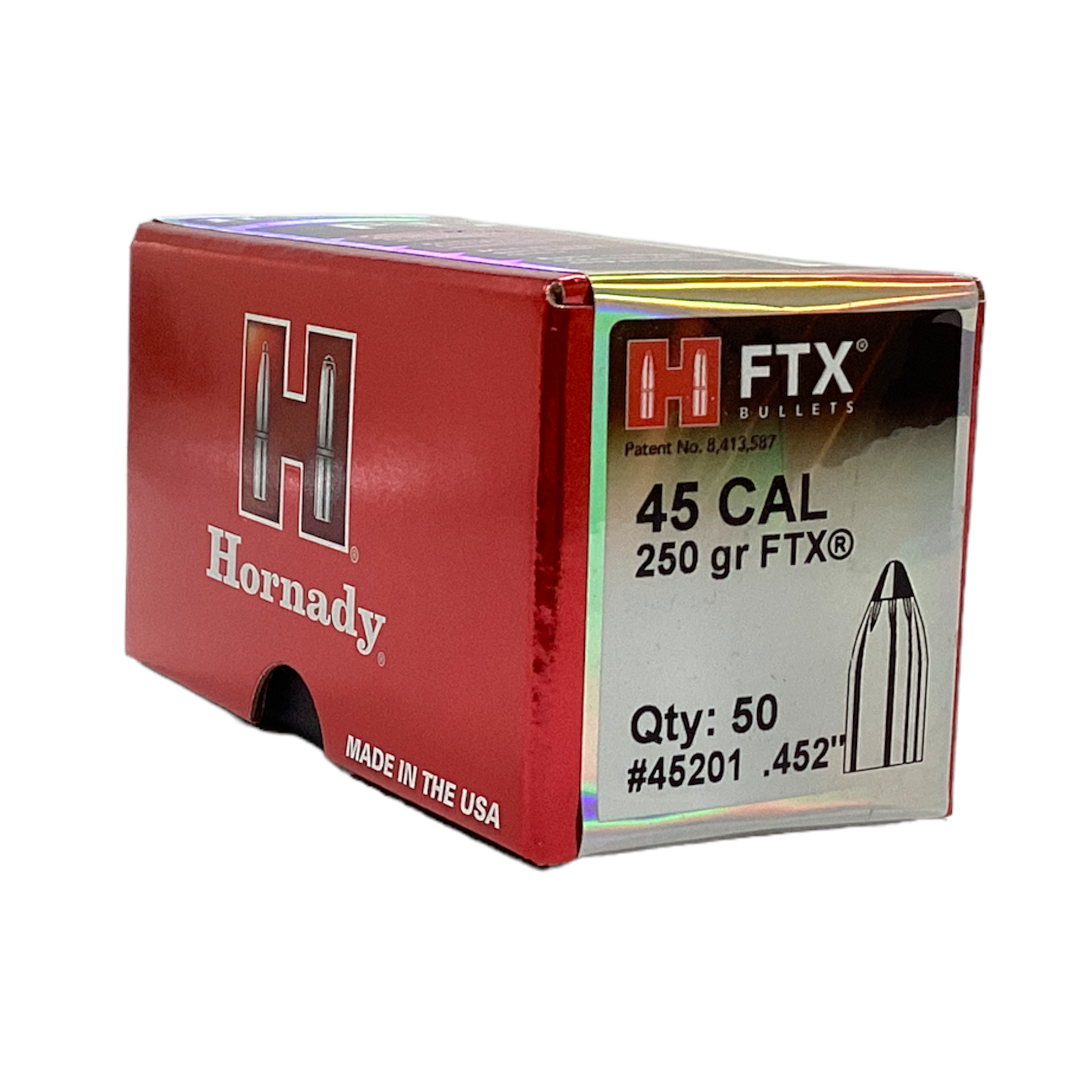 Hornady 45 Cal (.452) 250gr FTX Projectiles #45201