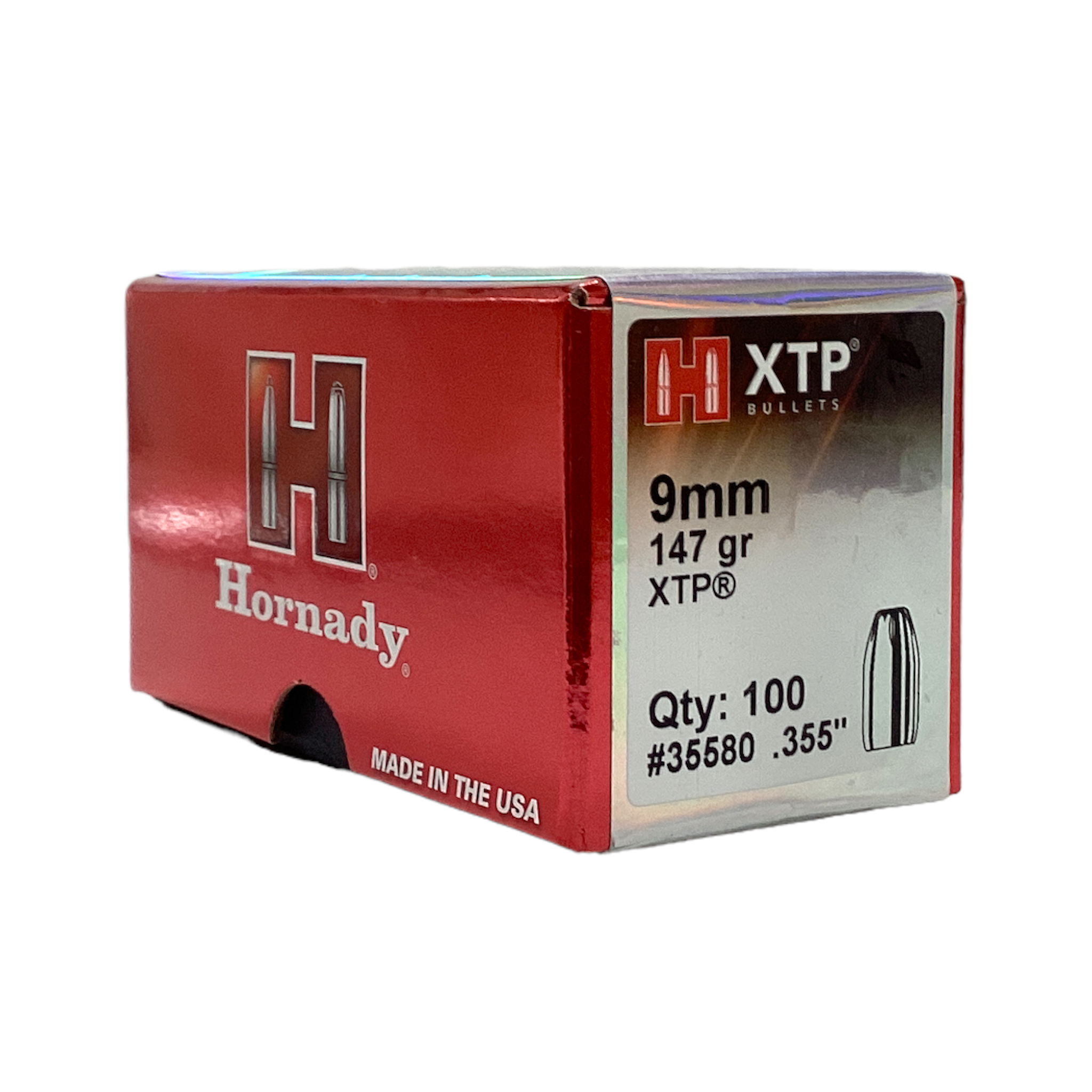 Hornady 9mm (.355) 147gr XTP Projectiles #35580