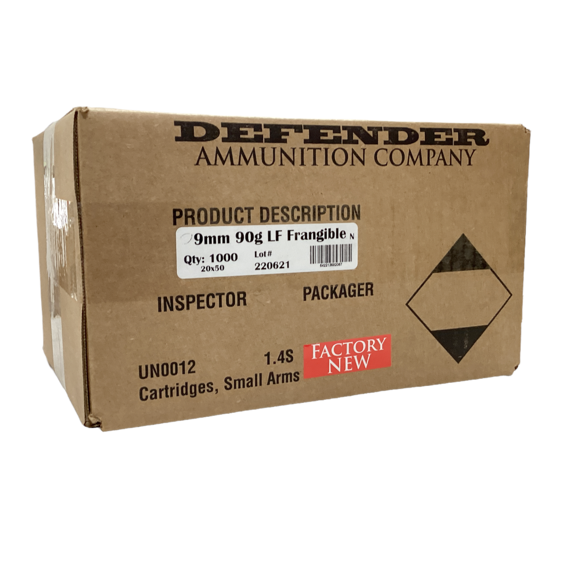 9mm FRANGIBLE - Defender Ammunition