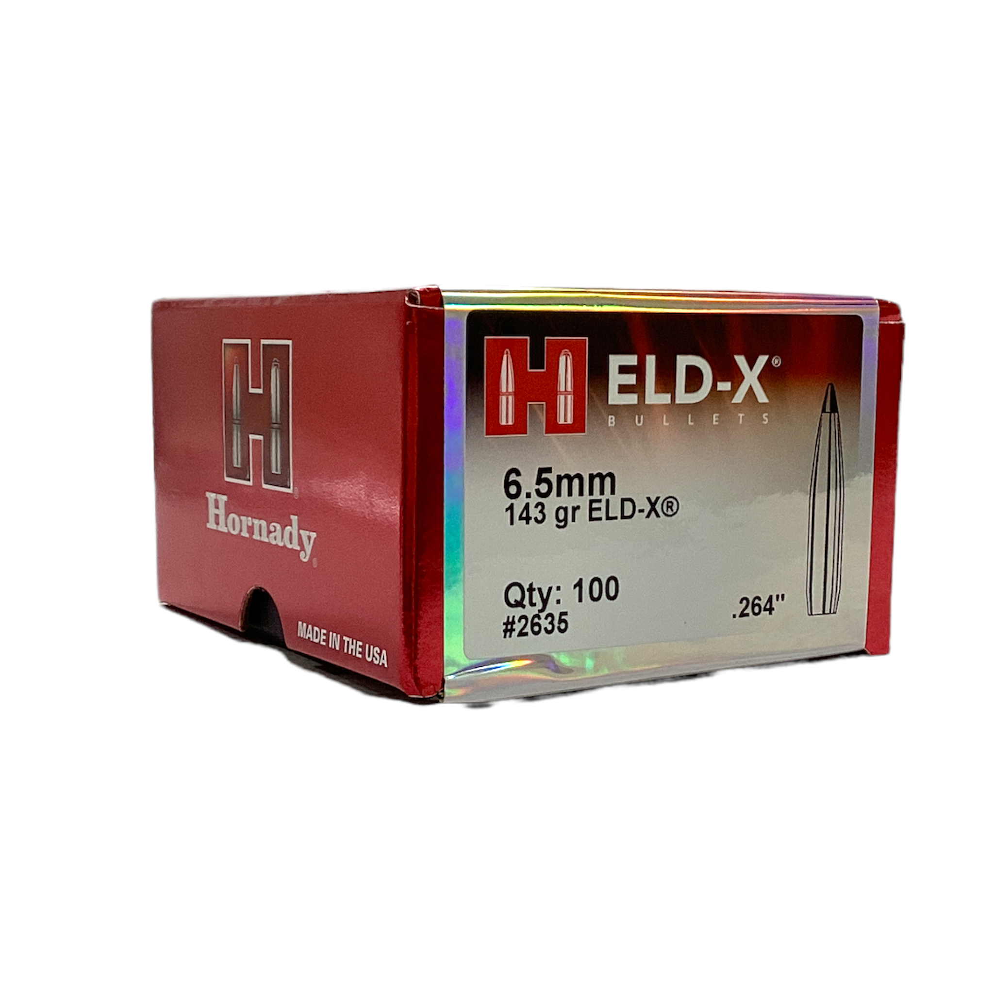 Hornady 6.5mm (.264) 143gr ELD-X Projectiles #2635
